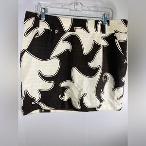 Merona brown and white skirt SZ 16